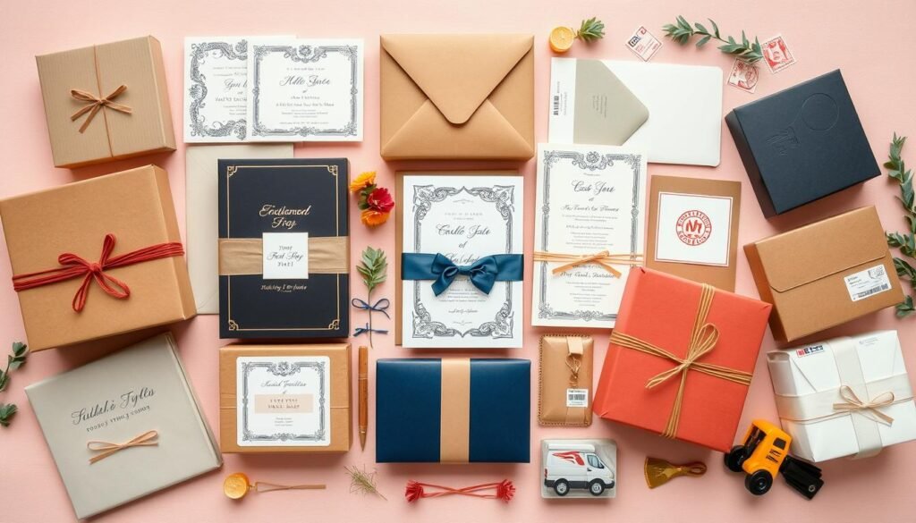 shipping options for custom invitations