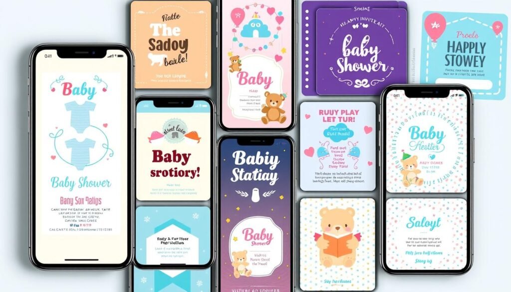social media baby shower invites
